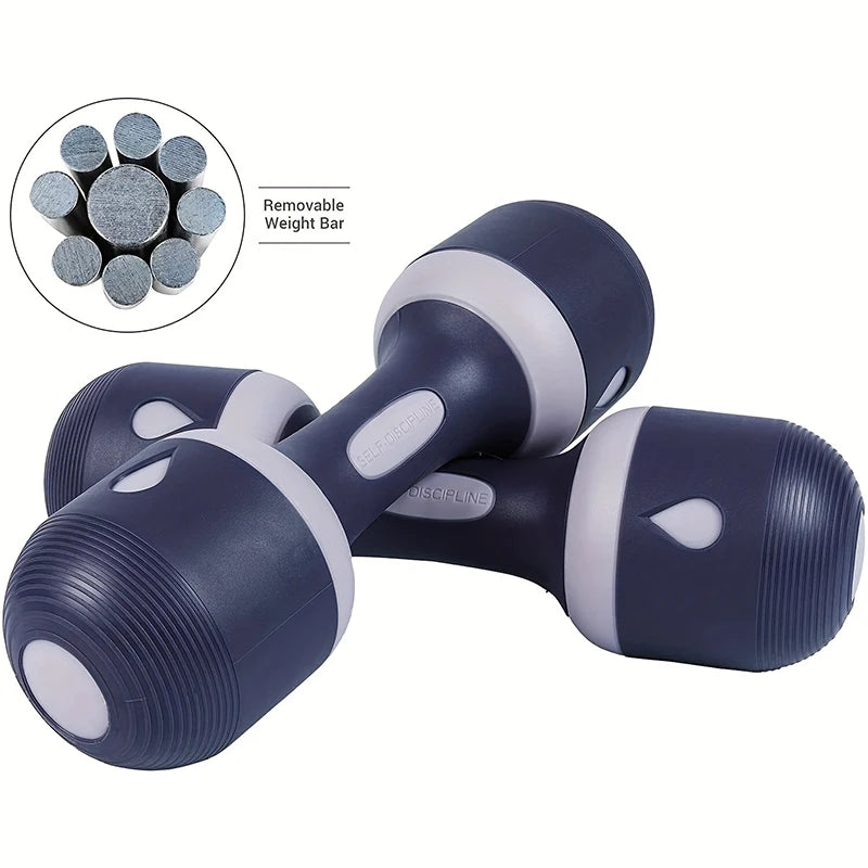 New Model Adjustable Non-Slip Dumbbell Home Fitness Gym Exercise Equipment 2/4kg  Weight For Versatile Strength Training