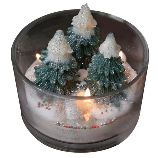 Christmas Tree Tea Candle Aromatherapy Tea Candle Decor For Christmas Meditation Yoga Relaxing Tealight Candle Seasonal Decor