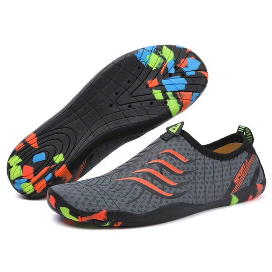 Mens Water Shoes Unisex Beach Sneaker Man Quick-Dry Aqua Socks Pool Shoes Wading Aerobics Barefoot Shoes