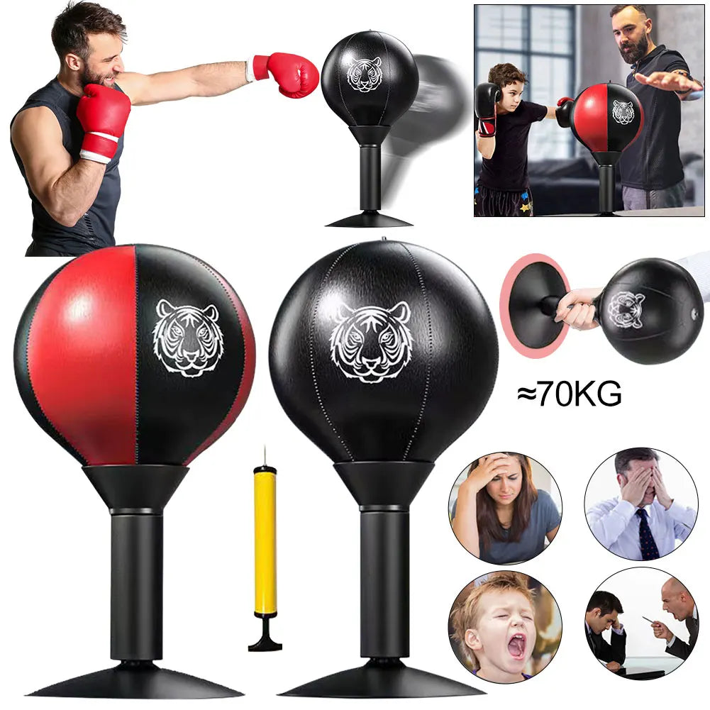 Desktop Punching Bag with Suction Cup Boxing Bag Free Standing Tabletop Boxing Punch Ball Funny Toys for Stress Relief Sandbag