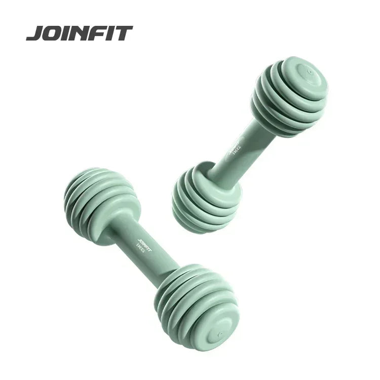 cheap home gym fitness equipment dumbbell weight 1kg 2kg women pvc soft dumbbells