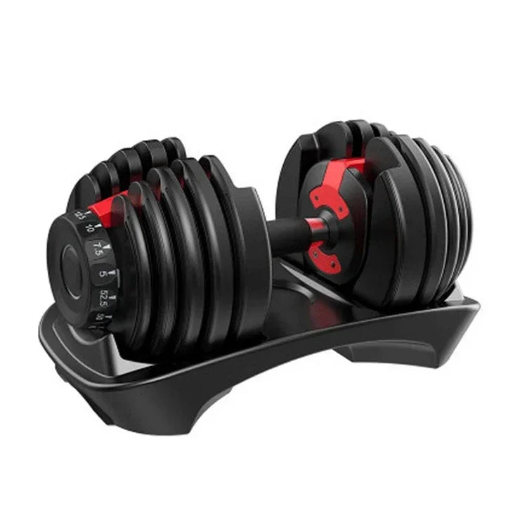 20kg adjustable dumbbell men's and women's household fitness equipment set kg rubber bell dumbbell adjustable weight.