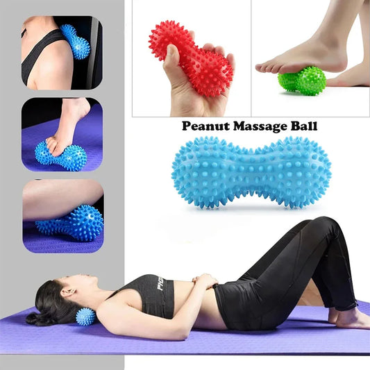 Peanut Massage Ball Foot Massage Fasciitis Acupoint Relief Active Back Foot Arch Pain Muscle Relaxation Yoga Exercise Fitness