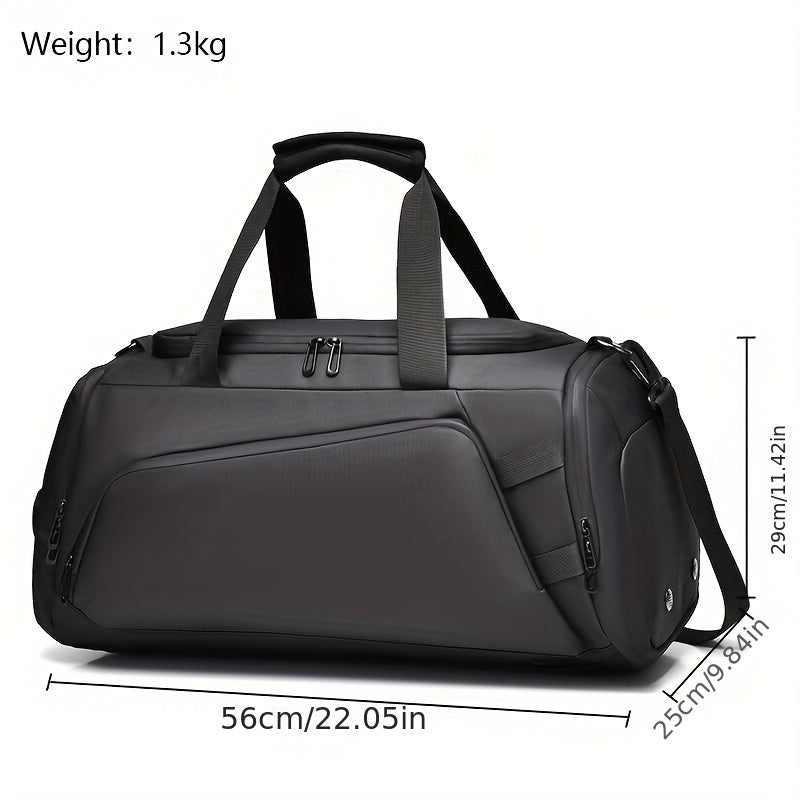 Portable Overnight Duffel Bag Unisex Sport Fitness Travel Gym Bags With Shoe Compartment Suit Case Travelling Bags backpack - Deni Sport Health